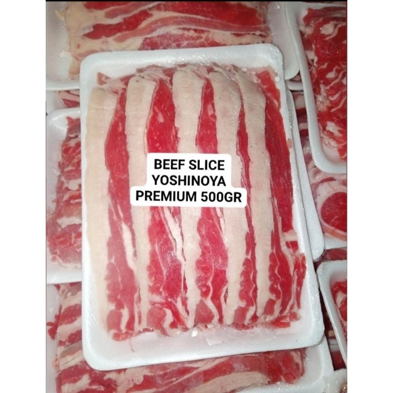

BEEF SLICE YOSHINOYA / DAGING SAPI IRIS YOSHINOYA 500 GR