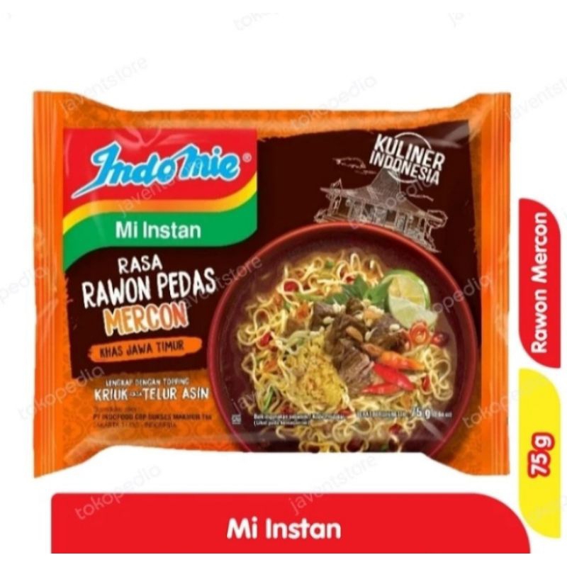 

Indomie Rawon Pedas Mercon 75g