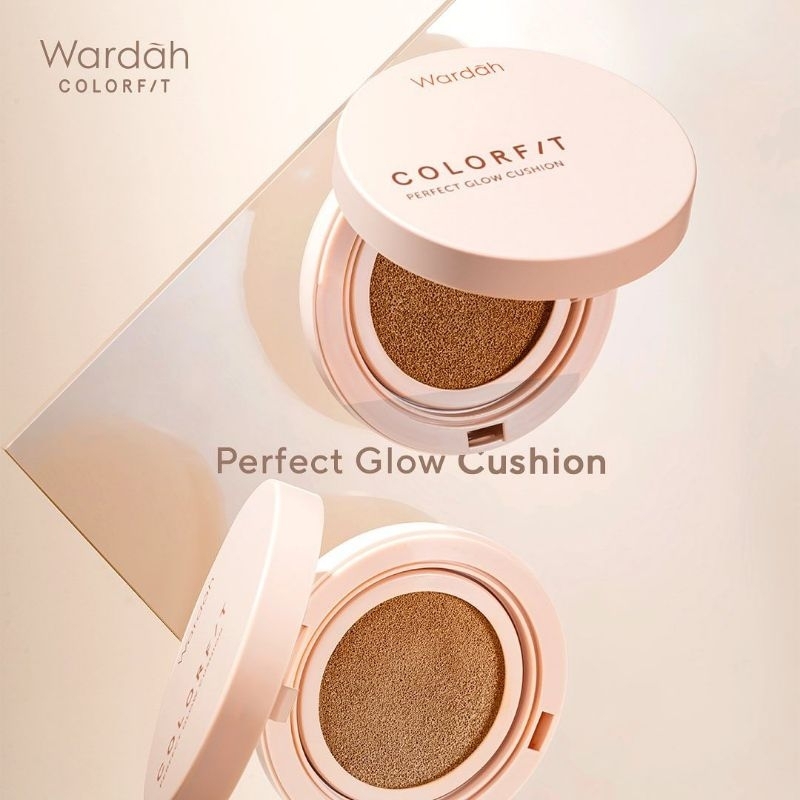 Wardah Colorfit Perfect Glow Cushion 15gr || Cushion || Bedak Basah || Bedak + Foundation