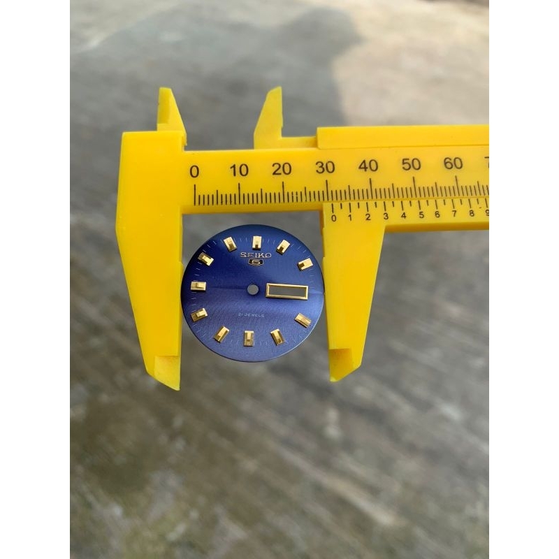 Plat dial jam tangan seiko 5 31mm gradasi biru hitam dial langka