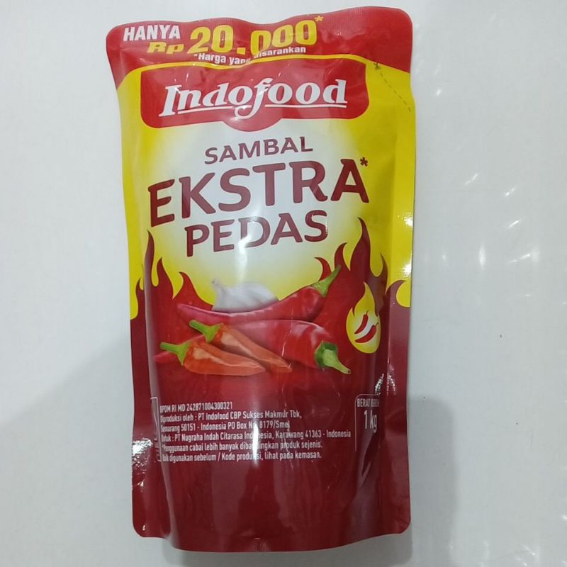 

Indofood Sambap Ekstra Pedas 1 Kg Refil