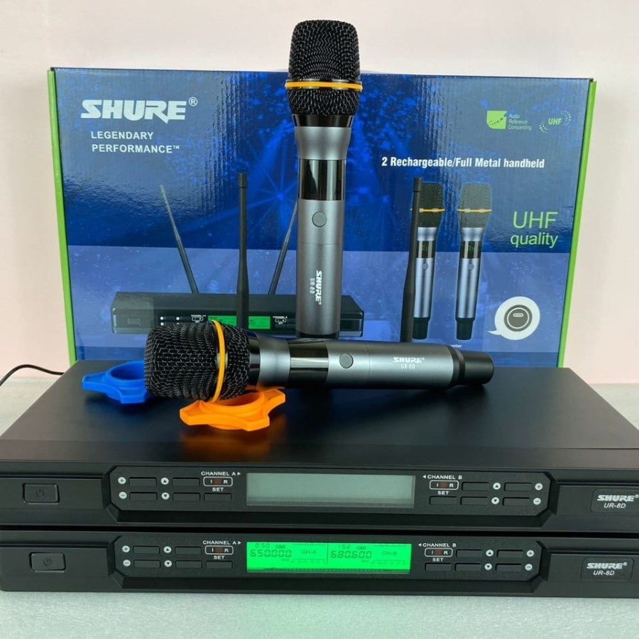 MIC WIRELESS SHURE UR8D UR 8D MICROPHONE HANDHELD