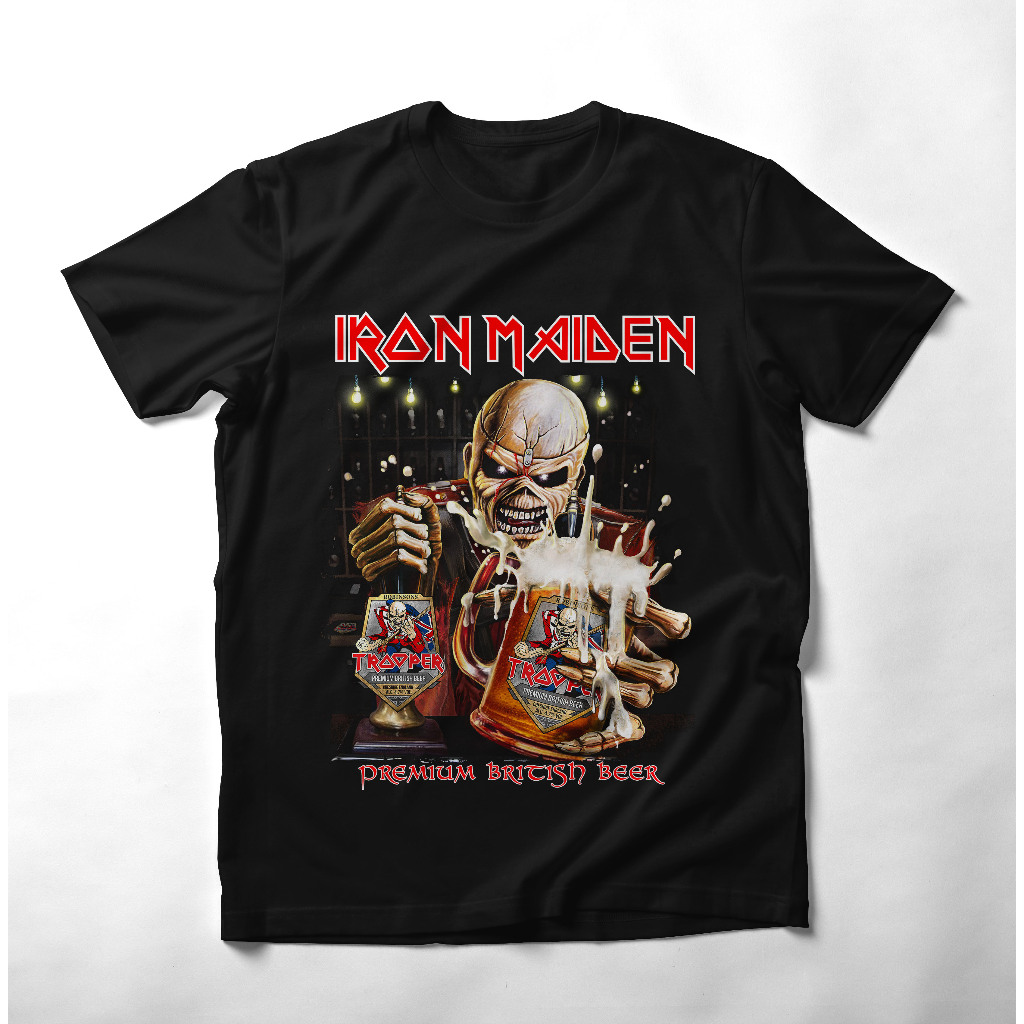 Kaos Band IRON MAIDEN - BRITISH BEAR Kaos Band Kaos Musik Kaos Iron Maiden Original Distro
