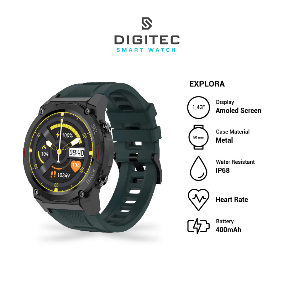 Smart Watch DIGITEC EXPLORA Jam Tangan Original