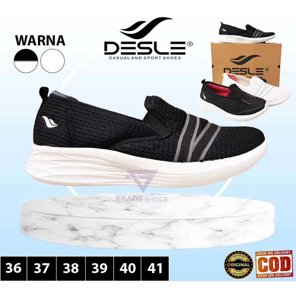 ORIGINAL DESLE BRITHNEY JESSE STEPHANIE CRUZ Sepatu sneakers Slip On Sol Phylon Sport Shoes Wanita