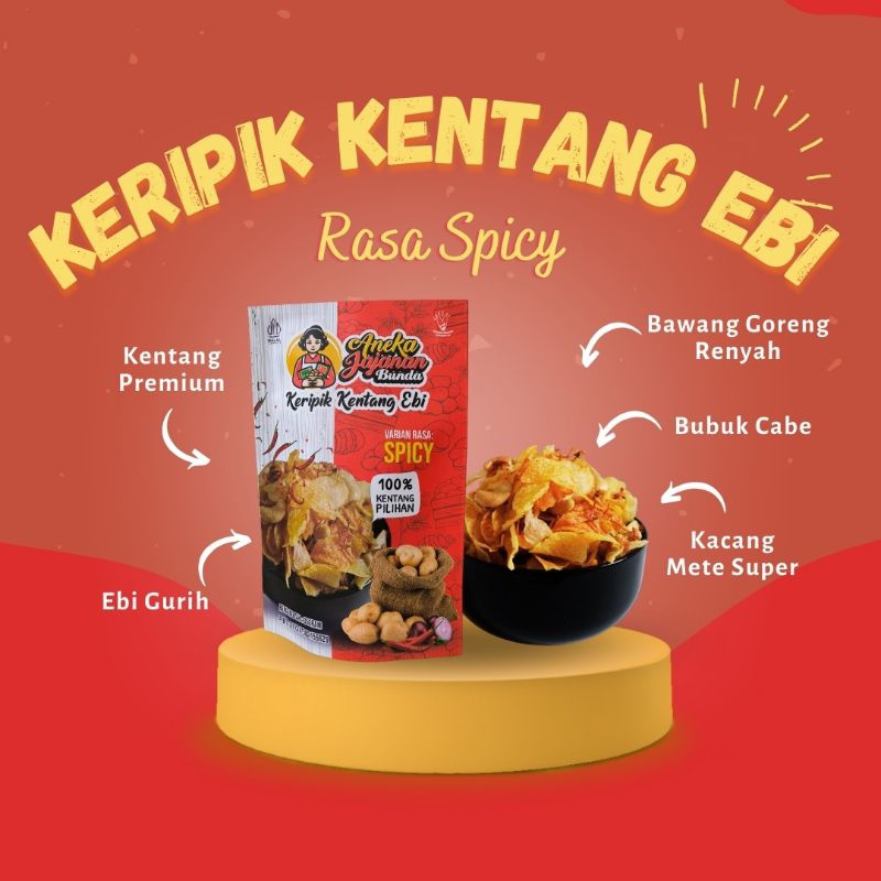 

Keripik Kentang Ebi Spicy