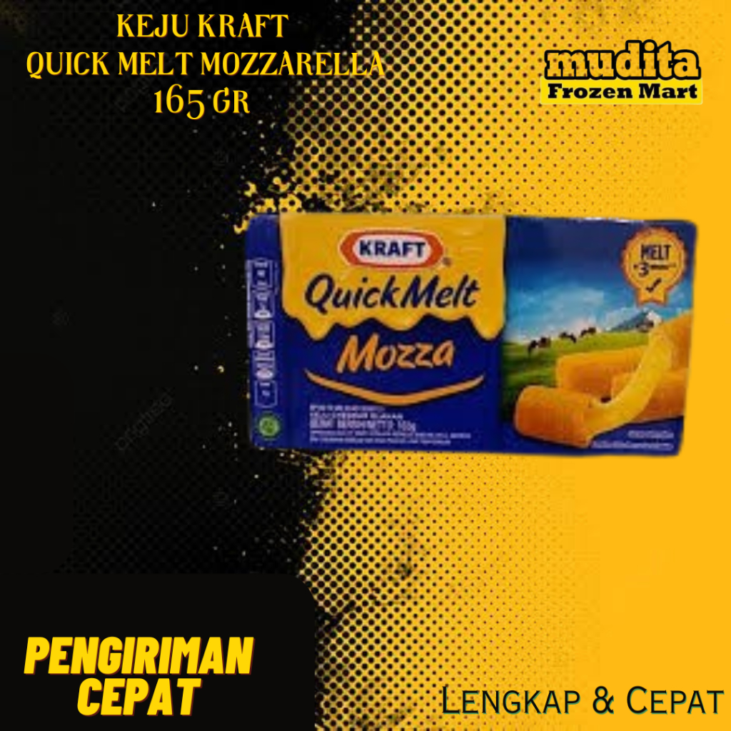 

Keju Kraft Quick Melt Mozzarella 165 gr