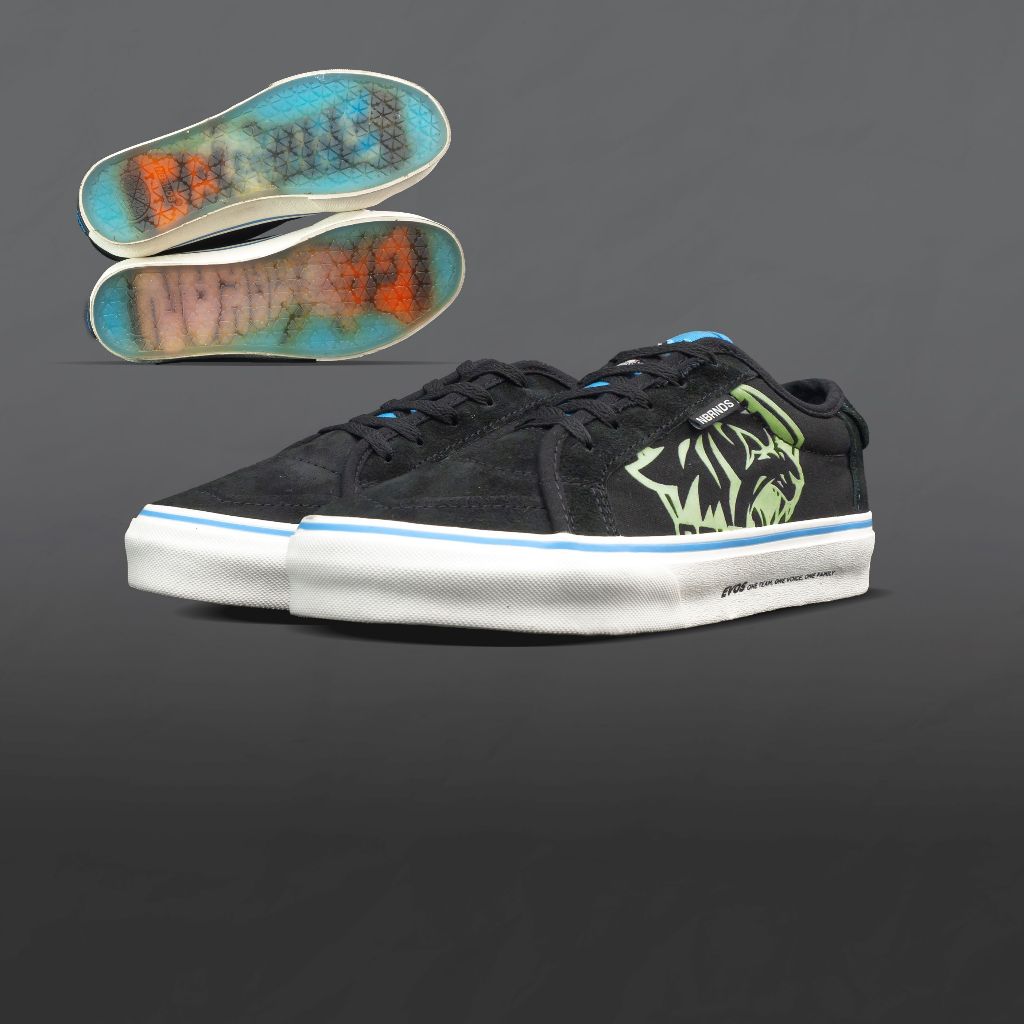 Nobrands Footwear Sepatu EVOS x NOBRANDS Hitam Biru Reflective Unisex Shoes