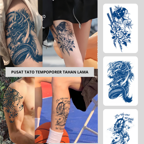PREMIUM TATO STIKER TEMPORER TAHAN LAMA 15 HARI TATTOO TEMPORARY FRUIT INK SEMI PERMANEN TATTO TATOO