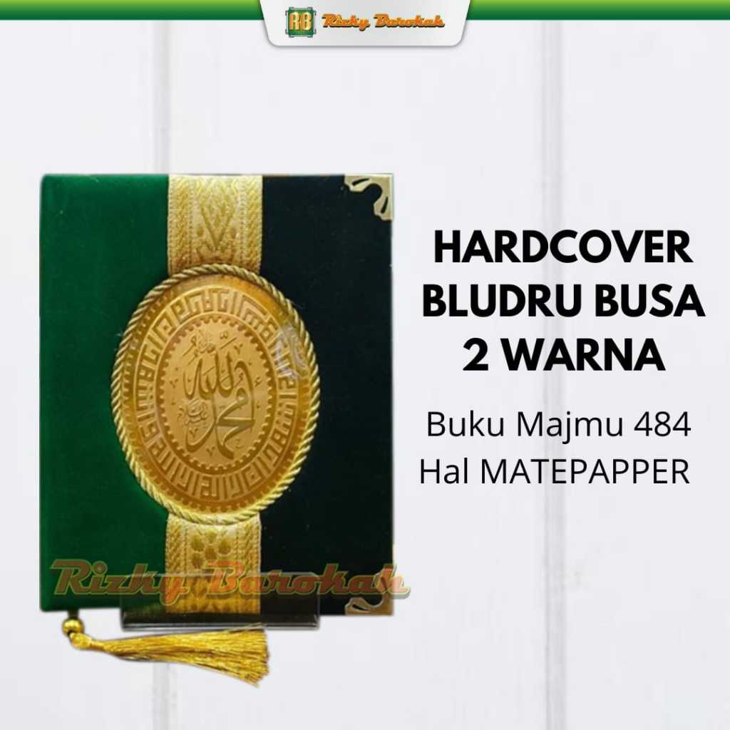 Cetak Majmu Syarif 484 Mubarok Cover Bludru Busa 2 Warna - Hard Cover,yasin dan tahlil murah, yasin 