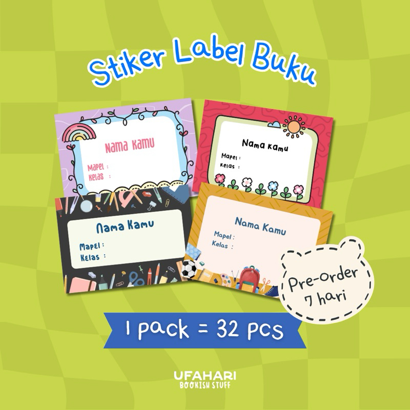 

[ Ufahari ] Stiker Label Buku Custom - Stiker HVS