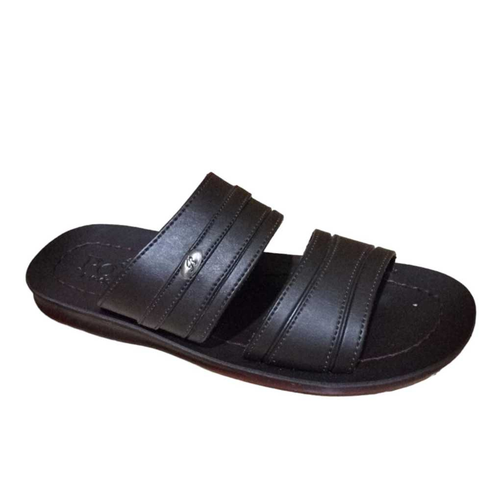 SANDAL KULIT PRIA DEWASA MODEL TERBARU TALI 2 DAN TALI 3