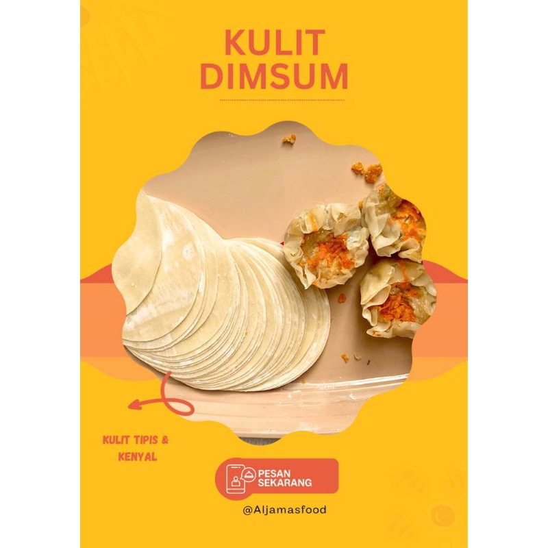 

kulit dimsum/kulit gyoza 9.5 cm isi 100 pcs