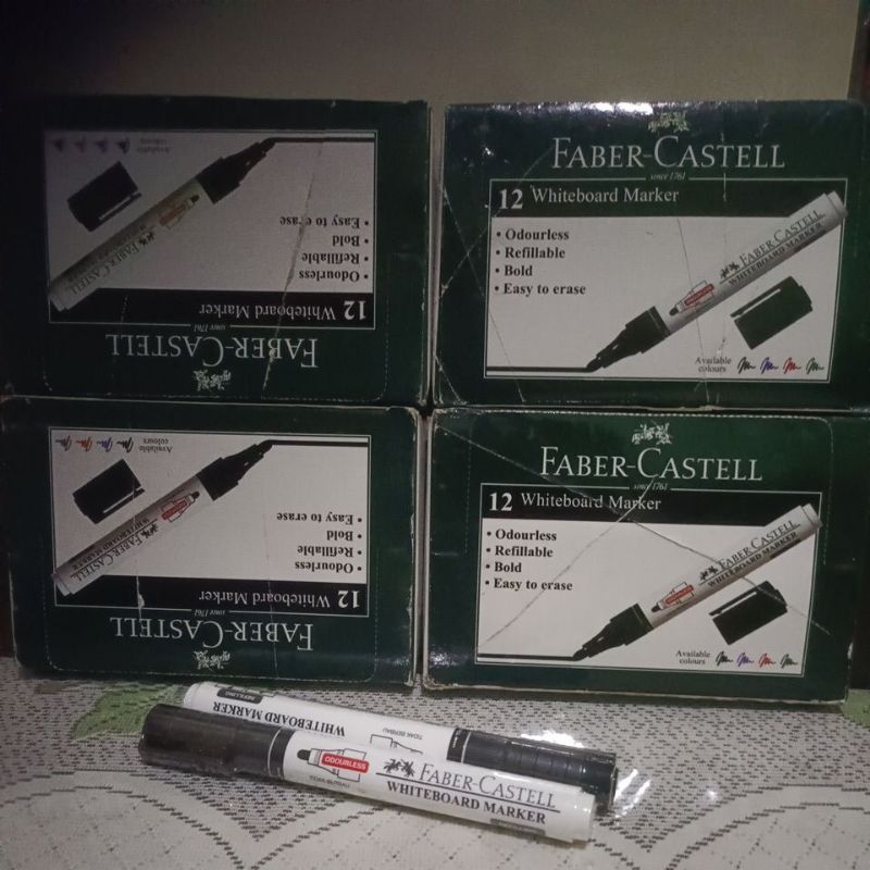 

FABER CASTELL SPIDOL PAPAN TULIS WARNA HITAM/3pis