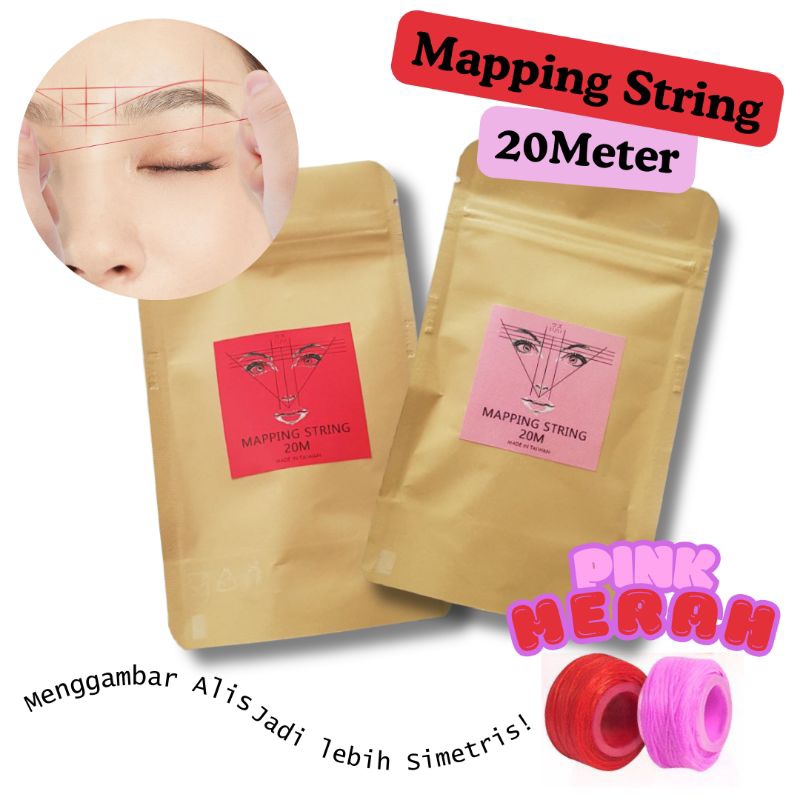 20M MAPPING STRING EYEBROW / BENANG PEMBENTUK POLA SULAM ALIS 20M / PENGGARIS SULAM ALIS