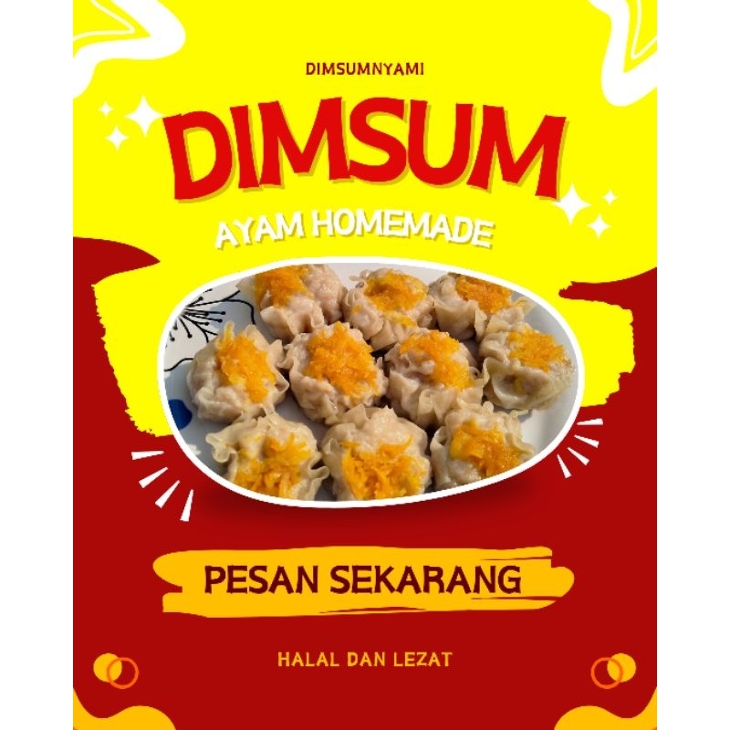 

Dimsum Premium Halal Frozen isi 10 Vacum, dimsum ayam siomay home Made murah
