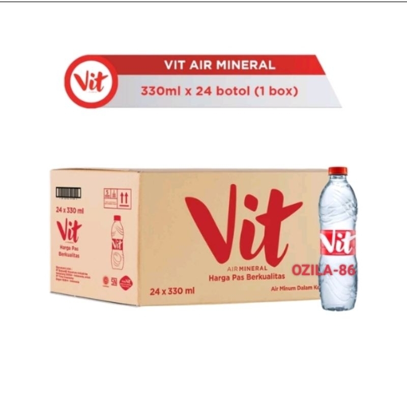 Vit Air Mineral Botol Mini 330ml isi 24 Botol 1Dus