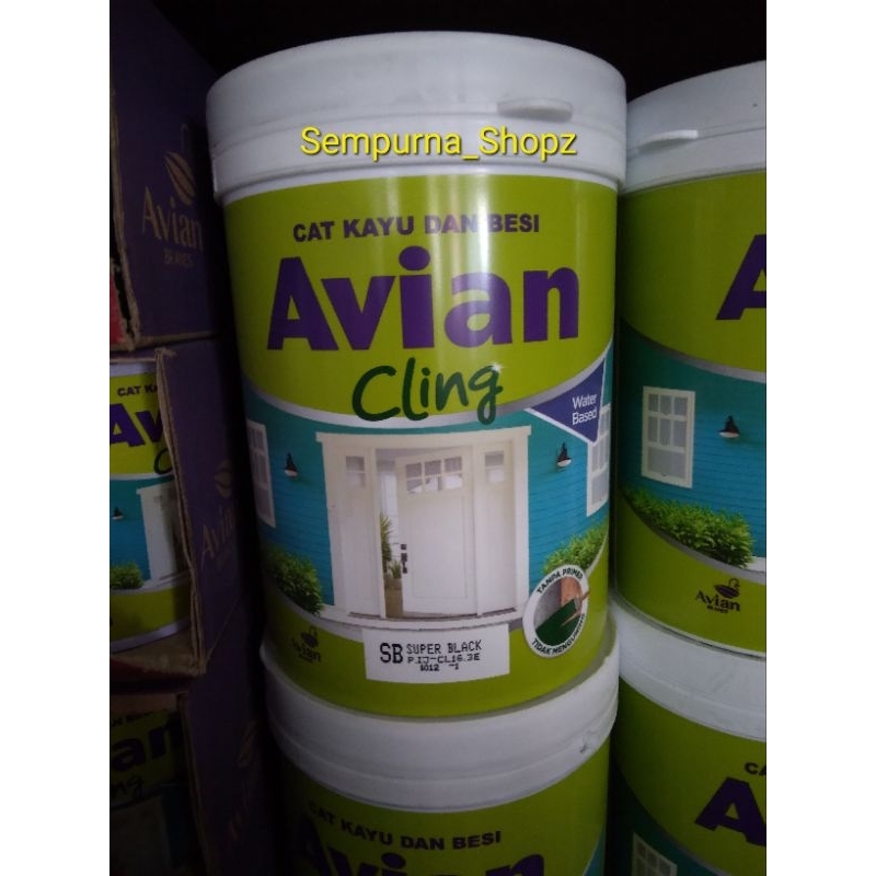 Cat Avian Cling Waterbased 0.85 kg cat kayu besi tembok avian Campuran air tanpa primer