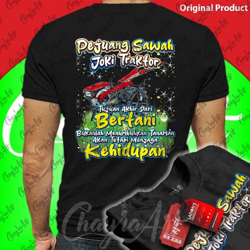 KAOS TRAKTOR SAWAH PETANI DISTRO PREMIUM