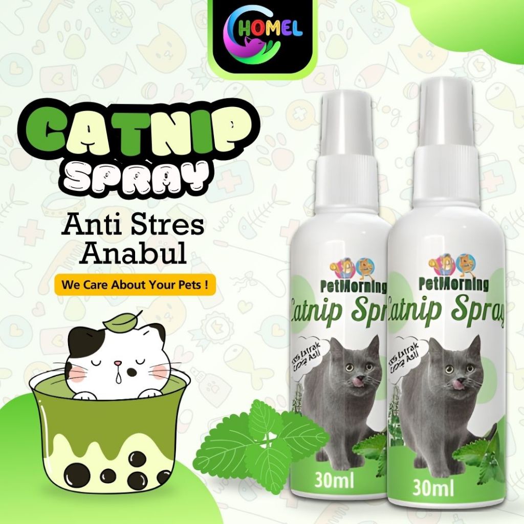 CATNIP SPRAY Cara Mudah Menghibur Kucing Anda Membuat Kucing Anda Lebih Bahagia dan Aktif CHOMEL