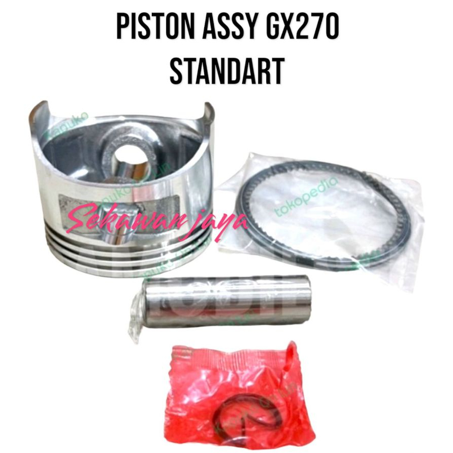 GX270 PISTON  KIT STD / PISTON ASSY / PISTON SET UNTUK MESIN PENGGERAK  / SEHER GX 270