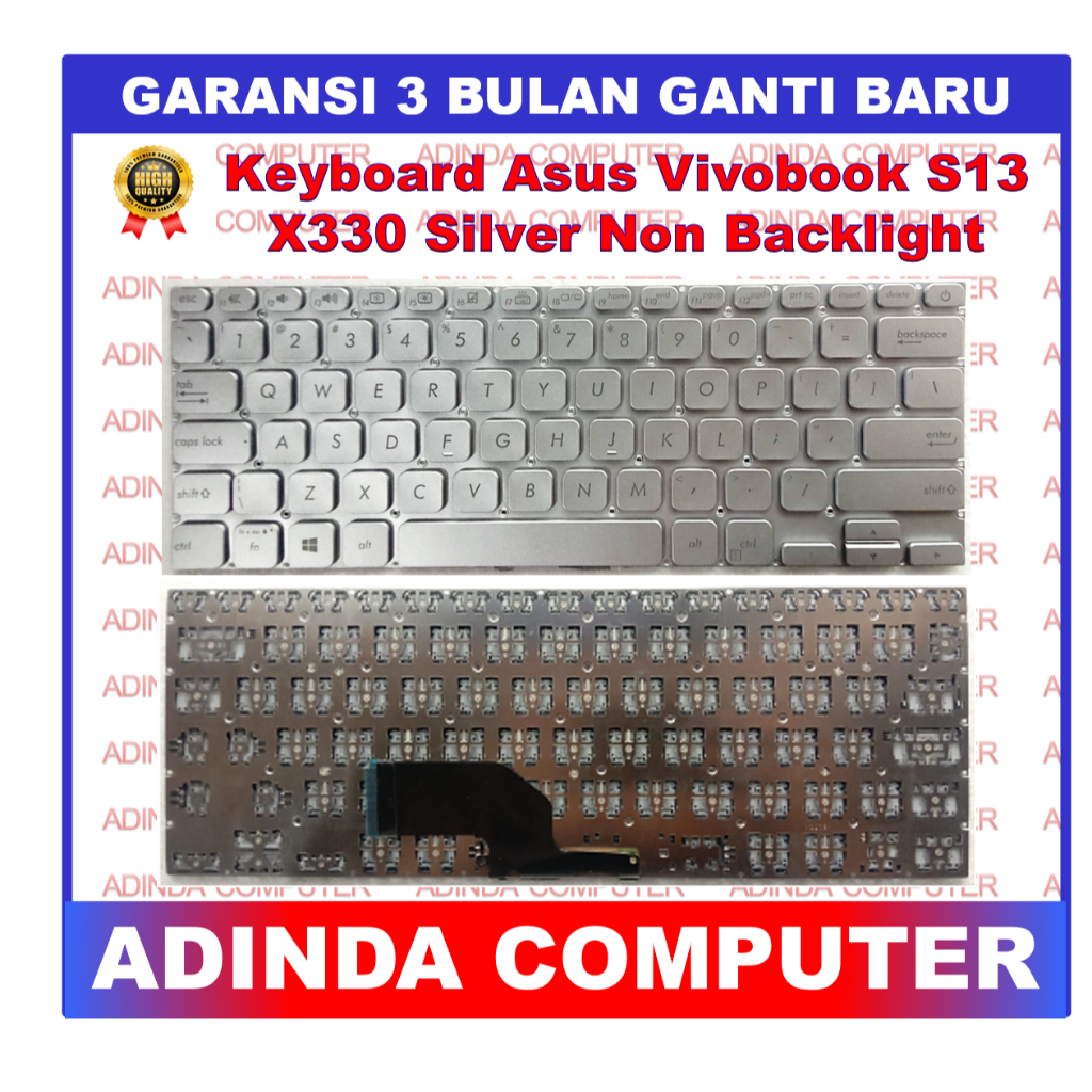 Keyboard Asus Vivobook S13 X330 S330F 13U 13UA 13F Silver
