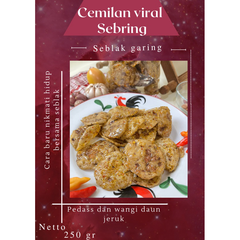 

cemilan seblak keripik kering bantet makanan sebring kerupuk garing pedas daun jeruk 100/250 gr