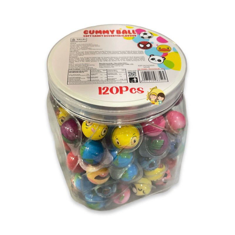 

GROSIR - Permen Lunak Mini 120 X 2.5 Gr Rasa Selai Buah by Jadoel_Snack