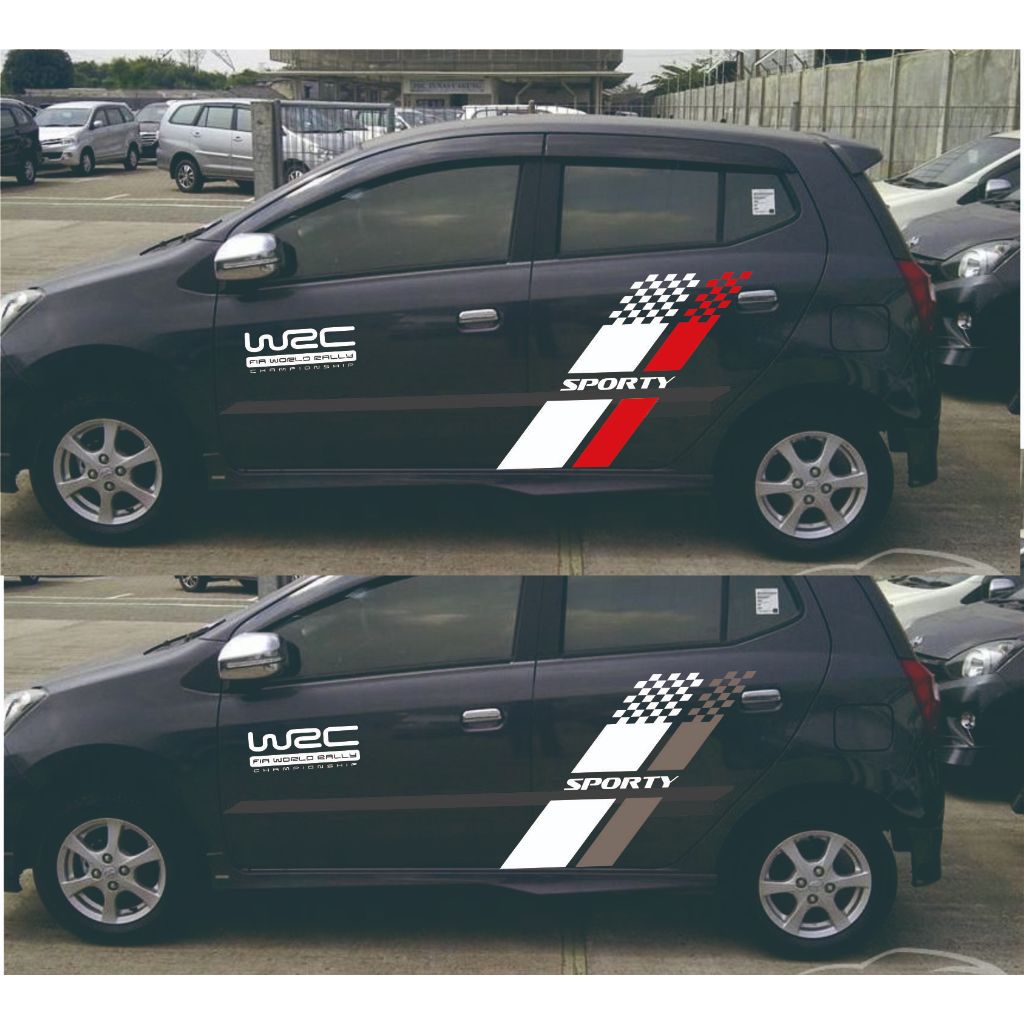 Stiker Mobil Ayla Lis Agya Variasi Keren Minimalis