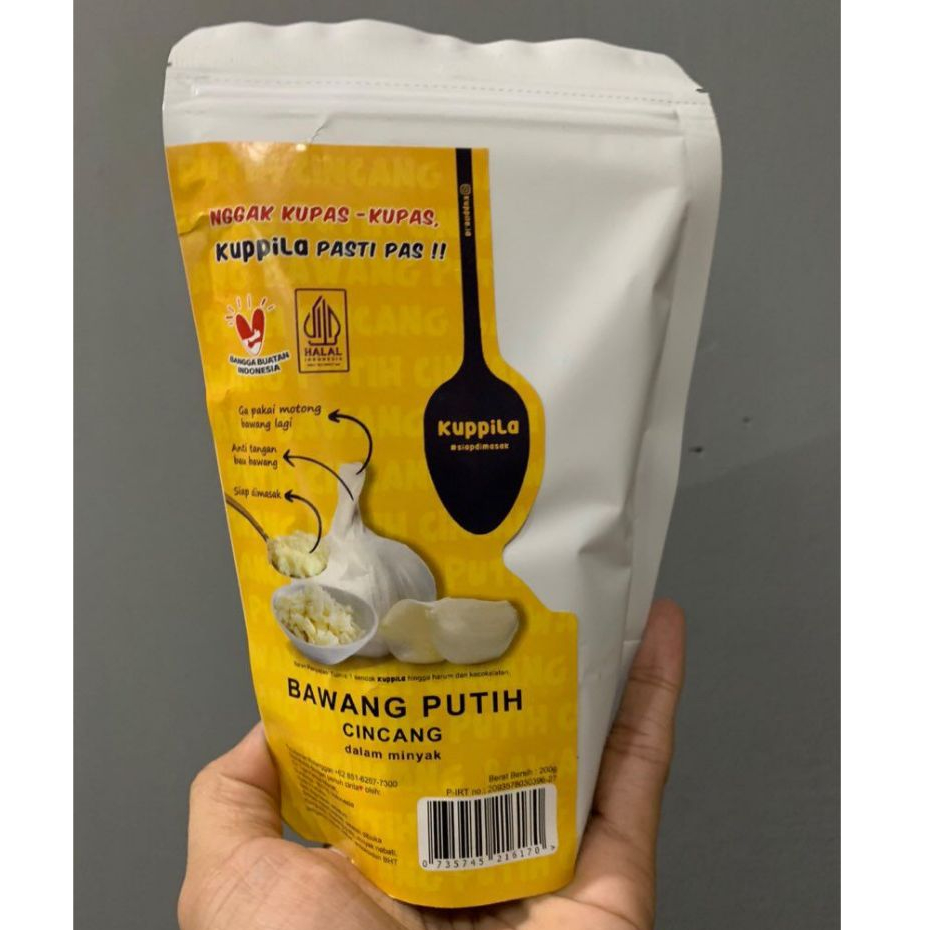 

Kuppila Bawang Putih Cincang dalam Minyak Pouch 200 Gram
