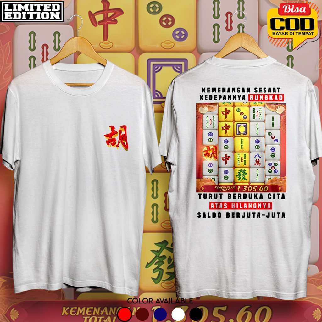 Kaos Mahjong Ways 2 Dragon PG Soft Depo Elit WD Sulit - Baju Game Online Slot Maxwin Naga Pragmatic