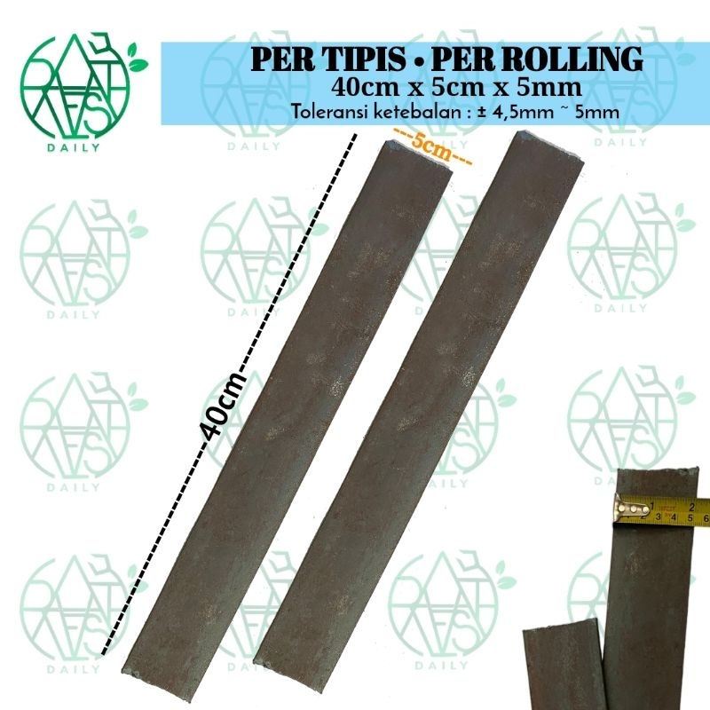 (40cm x 5cm) Per Rolling Per Daun Tipis Bahan Sabit Pisau