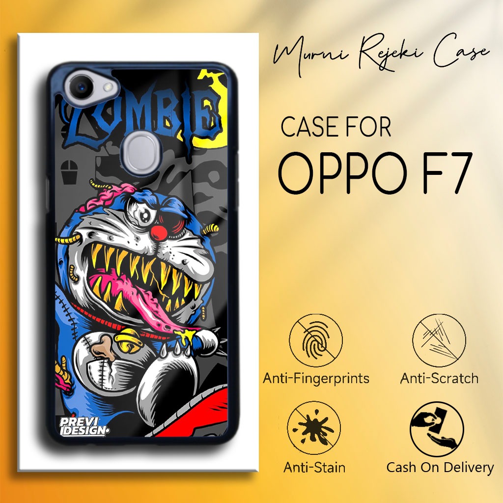 Case Oppo F7 Terbaru - Casing Oppo F7 - Motif Grafiti zomb - Hardcase Premium Glossy - Softcase Hp O