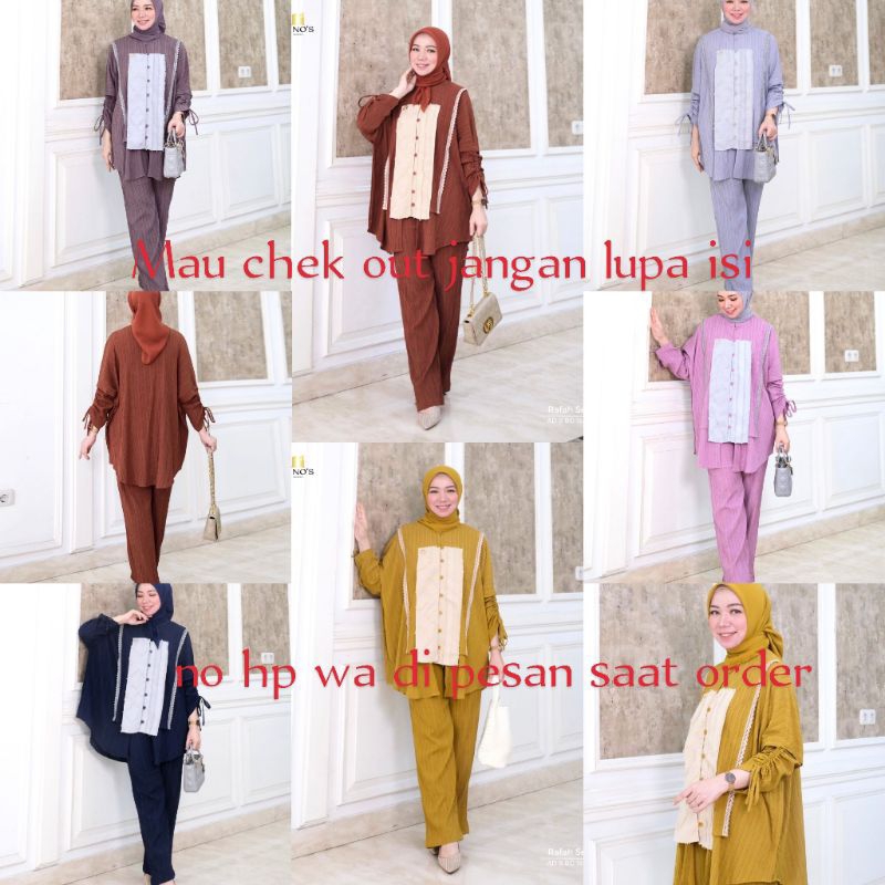 SETELAN CELANA  MODE RAFAH SET TERBARU BY NINOS ORIGINAL
