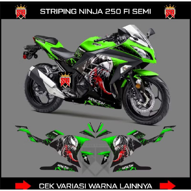 decal kawasaki ninja 250 fi semifull/variasi venom