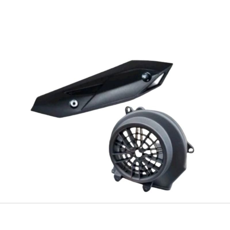 COVER KIPAS DAN COVER KNALPOT BEAT 2017, BEAT NEW, ESP, FI, STREET 1 SET