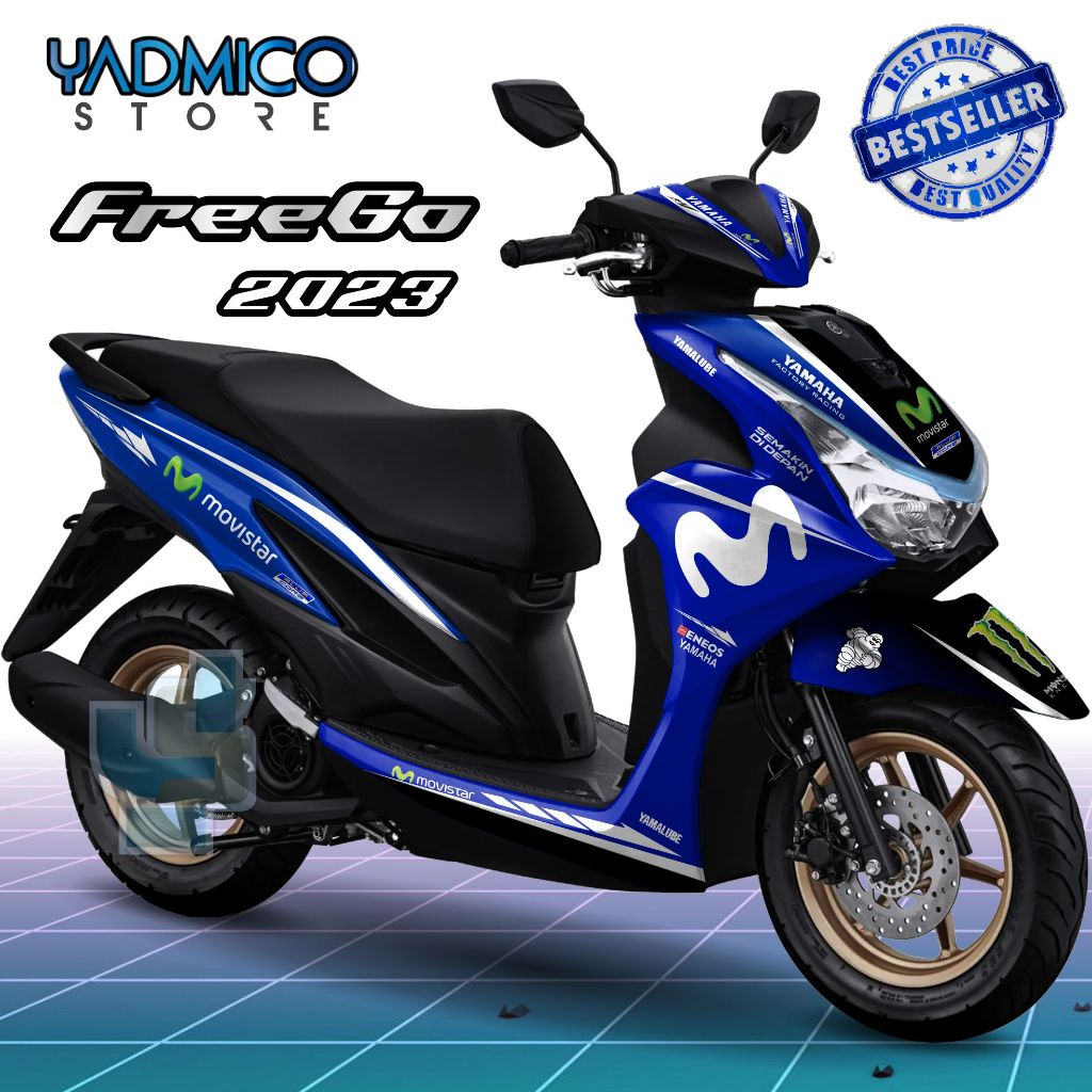 Decal Freego 2023 Full Body - Stiker Motor Yamaha Freego New 2023 Full Body - Dekal Freego New 2023 