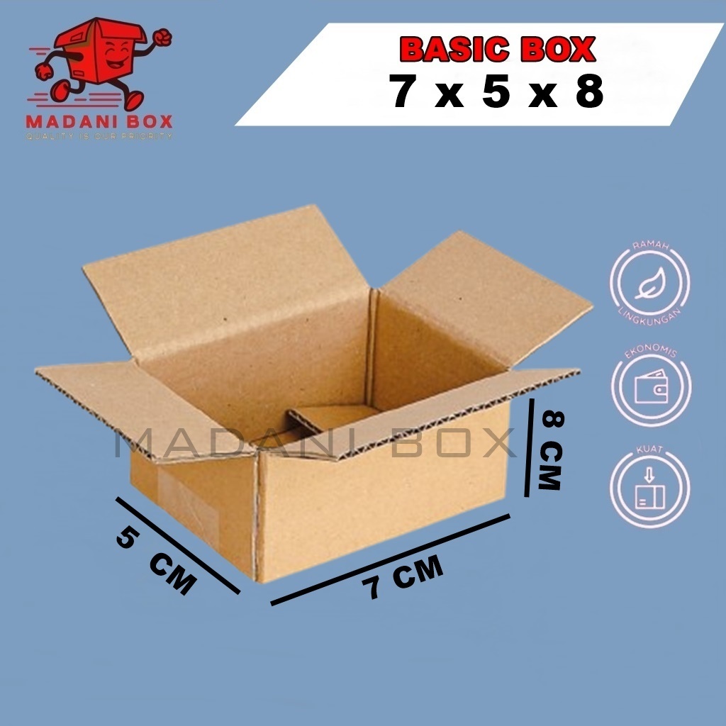 

Kardus Packing 7x5x8 - Karton Box Dus Kotak Packaging Tebal Murah