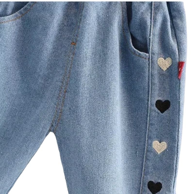 RB Celana Jeans Anak Perempuan Love J48 1 - 6 Tahun