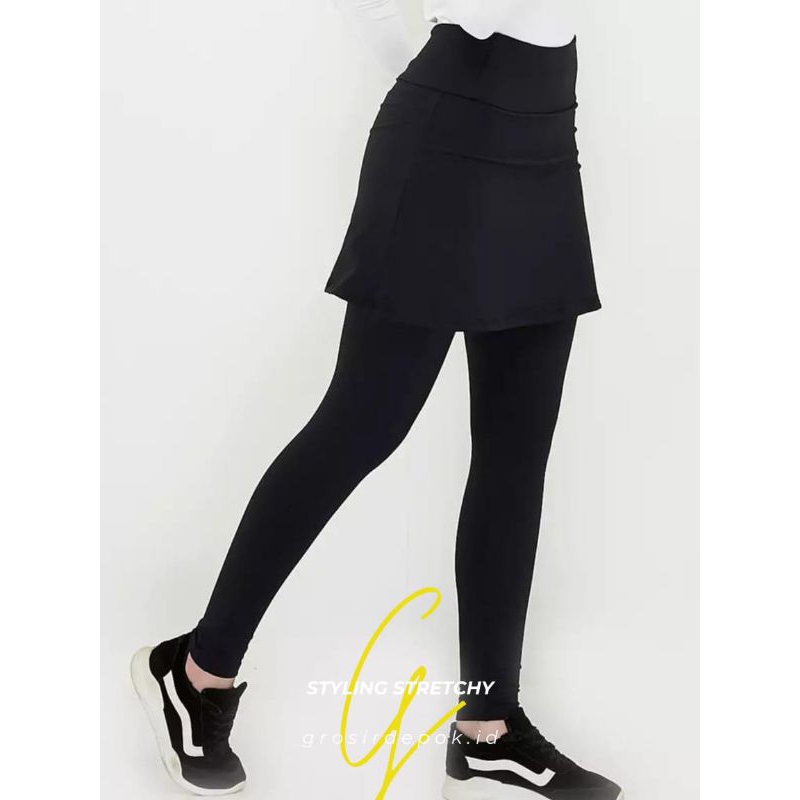 Legging Rok//Rok Legging Olahraga//Legging Rok Muslimah Olahraga