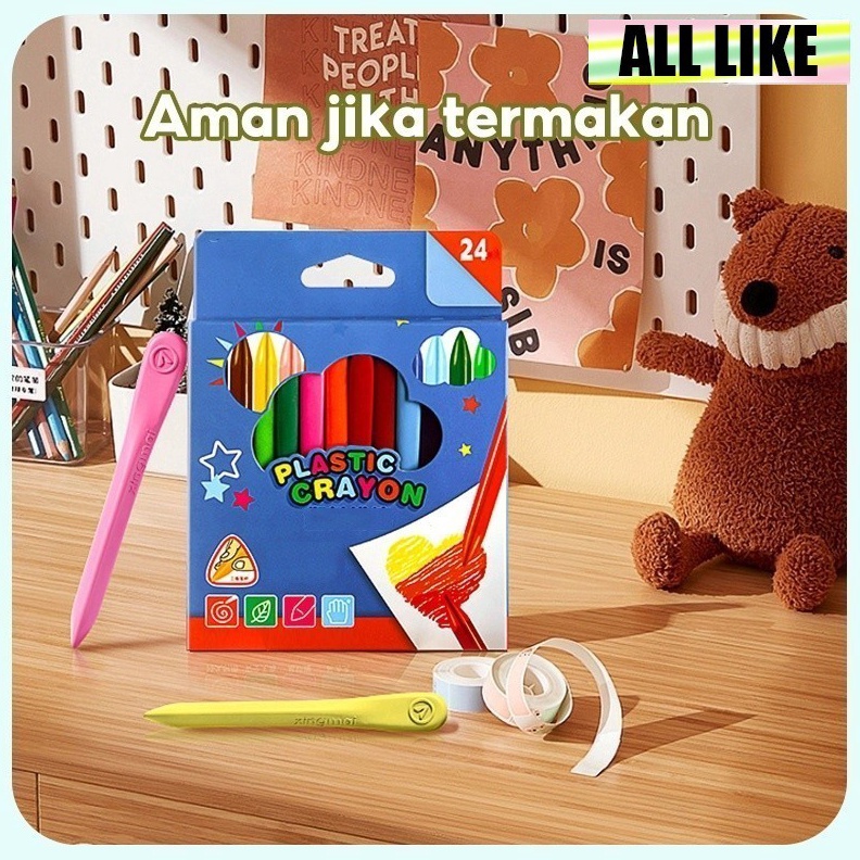 

SEGERA BELI ALL Like Krayon sekolah krayon 12182436 warna crayon non toxic krayon plastik krayon anti air Krayon set