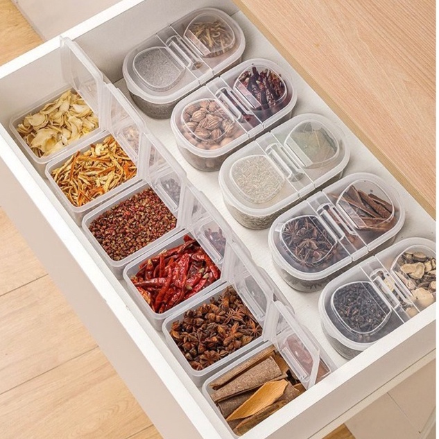 PRODUCT TERKECE Tempat Kotak Makanan Bening Plastik Dual Cover