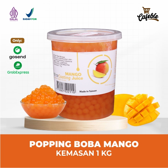 

Popping Boba Mangga kemasan 1 kg Merk Mutiara Gemilang Indonesia[HANYA UNTUK PENGIRIMAN GOSEND/GRABEXPRESS]