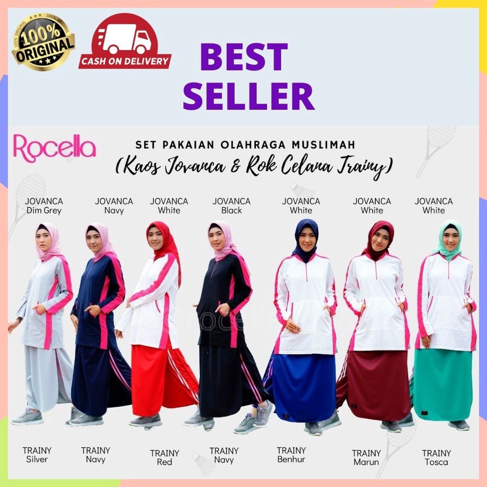 Harga Bersahabat SETELAN OLAHRAGA KAOS JOVANCA DAN ROK CELANA TRAINY  ROK CELANA SPORTY KAOS OLAHRAG