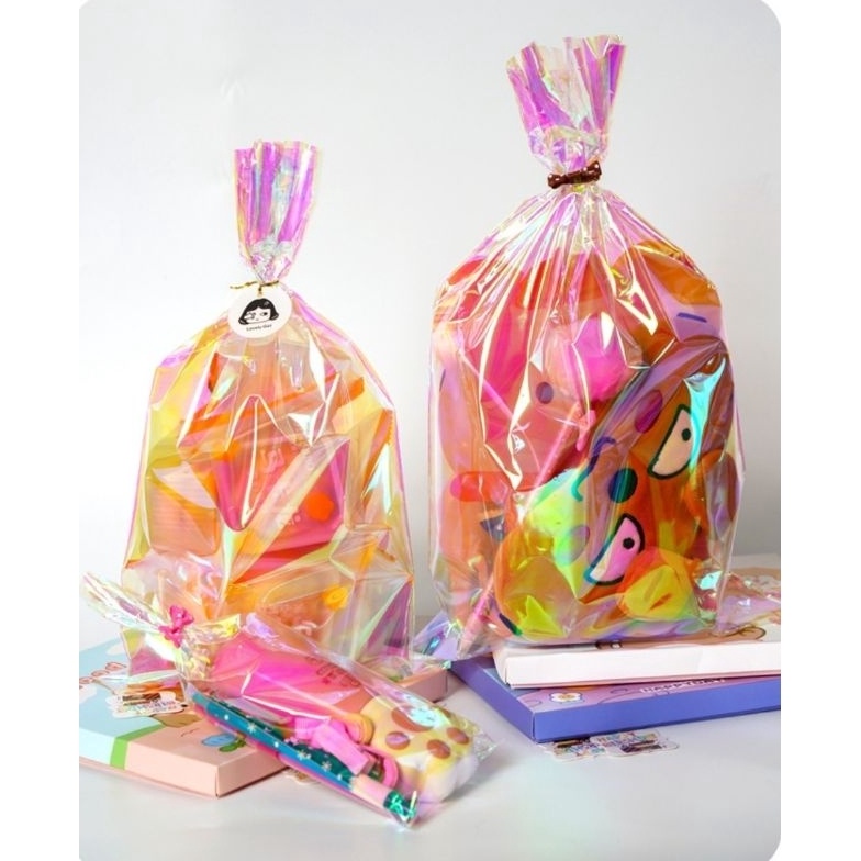 

Termurah GOODIE BAG PLASTIK OPP HOLOGRAM SNACK ULANG TAHUN BIRTHDAY ISI 1 PCS