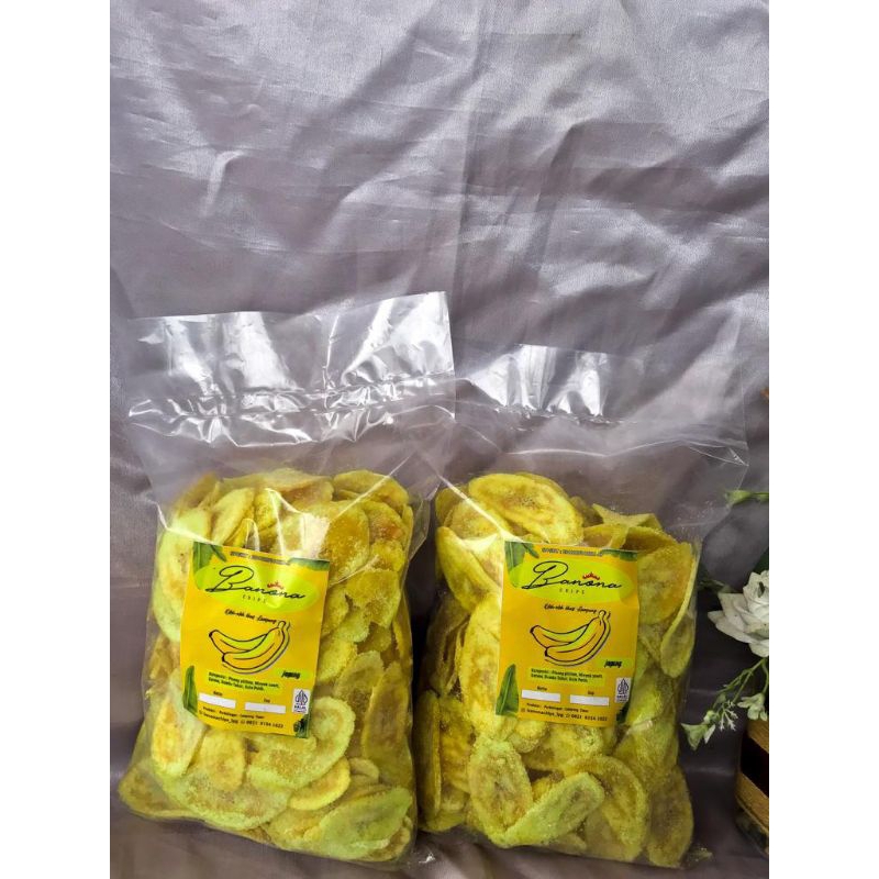 

Keripik pisang rasa manis kemasan 1 kg