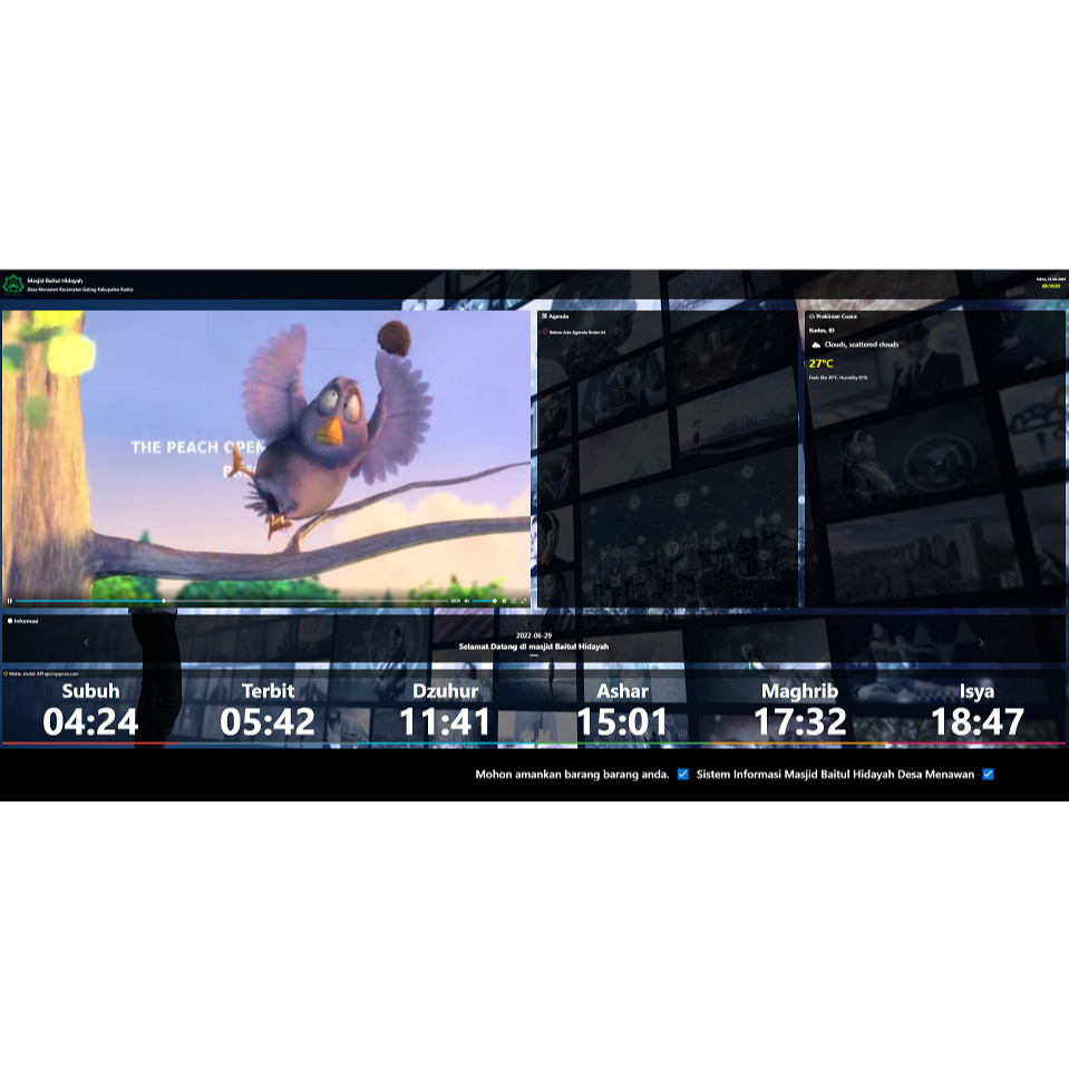 Sourche Display informasi berbasis web