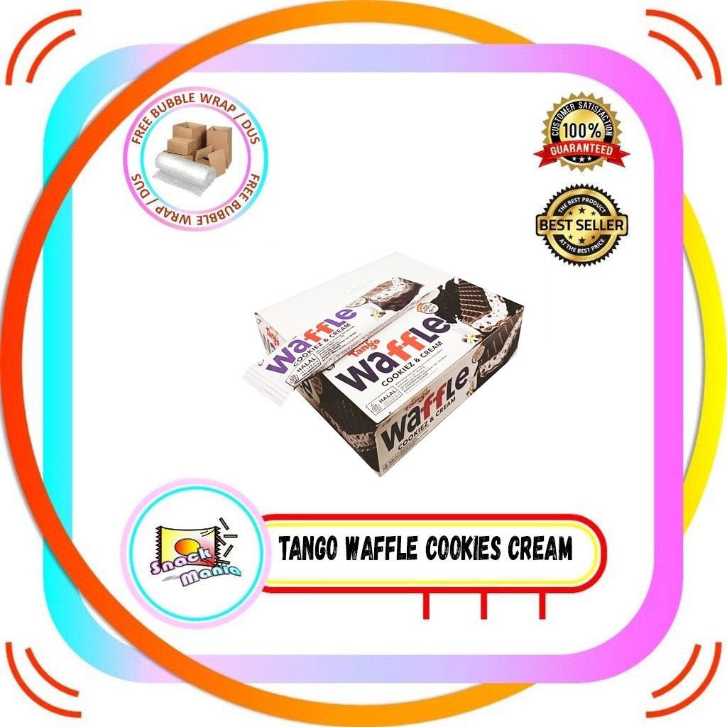 

Tango Waffle Cookiez Cream 25 g x 12 pcs BOX Wafer Cookies Krim Coklat