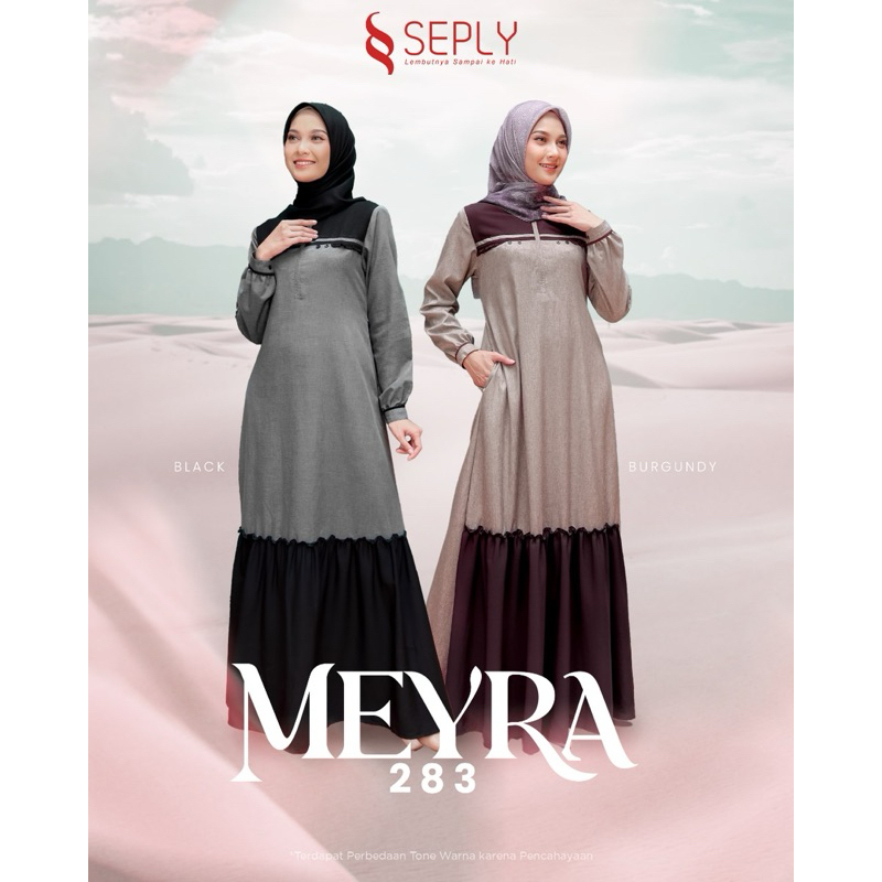 PUSAT - SEPLY Gamis Meyra 283 Burgundy Black