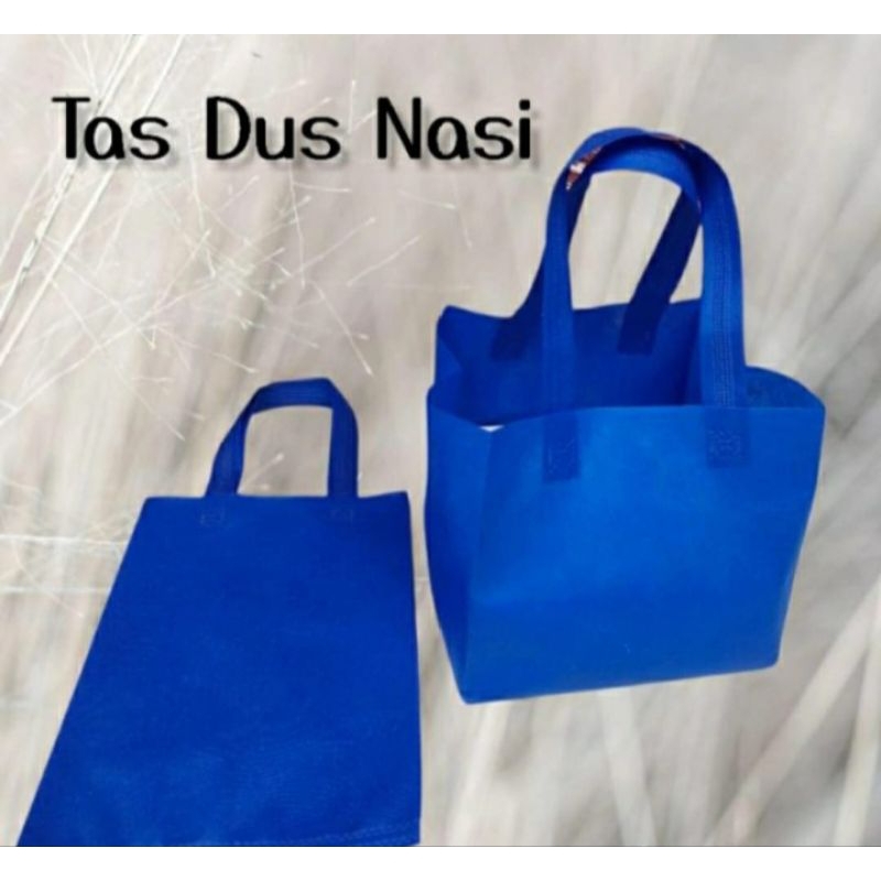 

handle box press spunbond box polos / goodie bag /cake bakery / dan box nasi 20x20